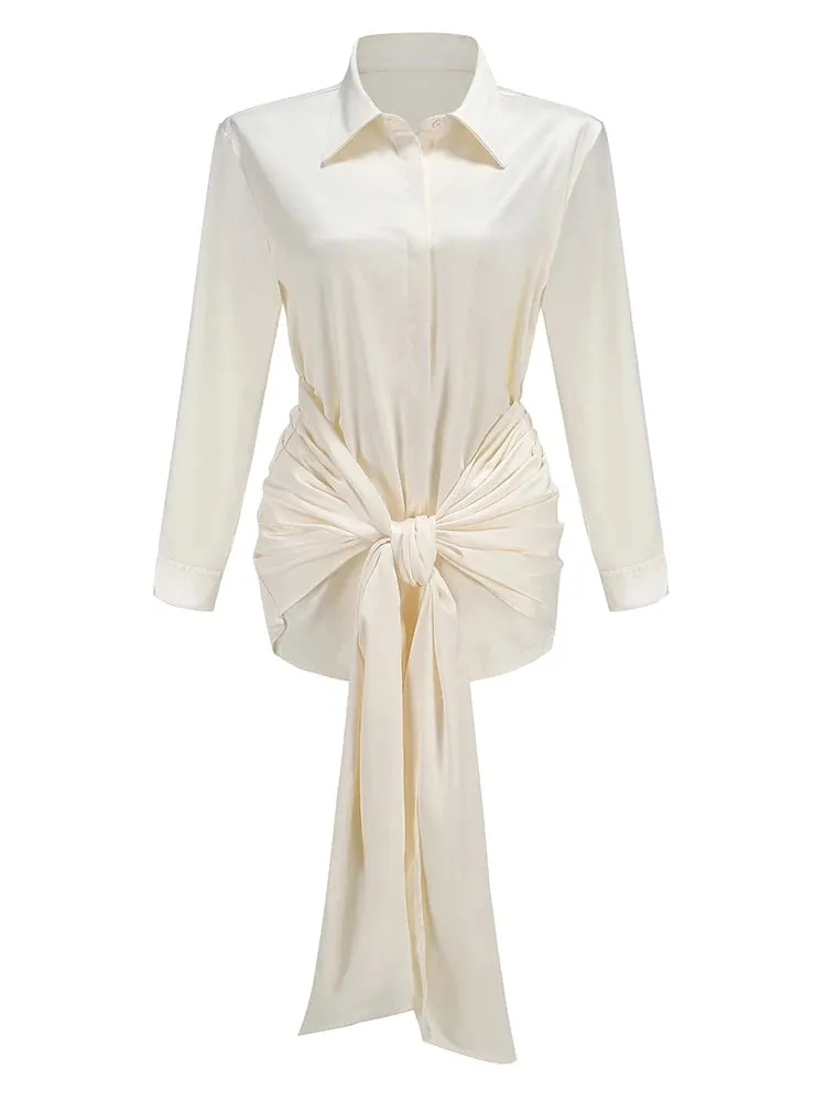 Trend4us Women’s Draped Mini Dress