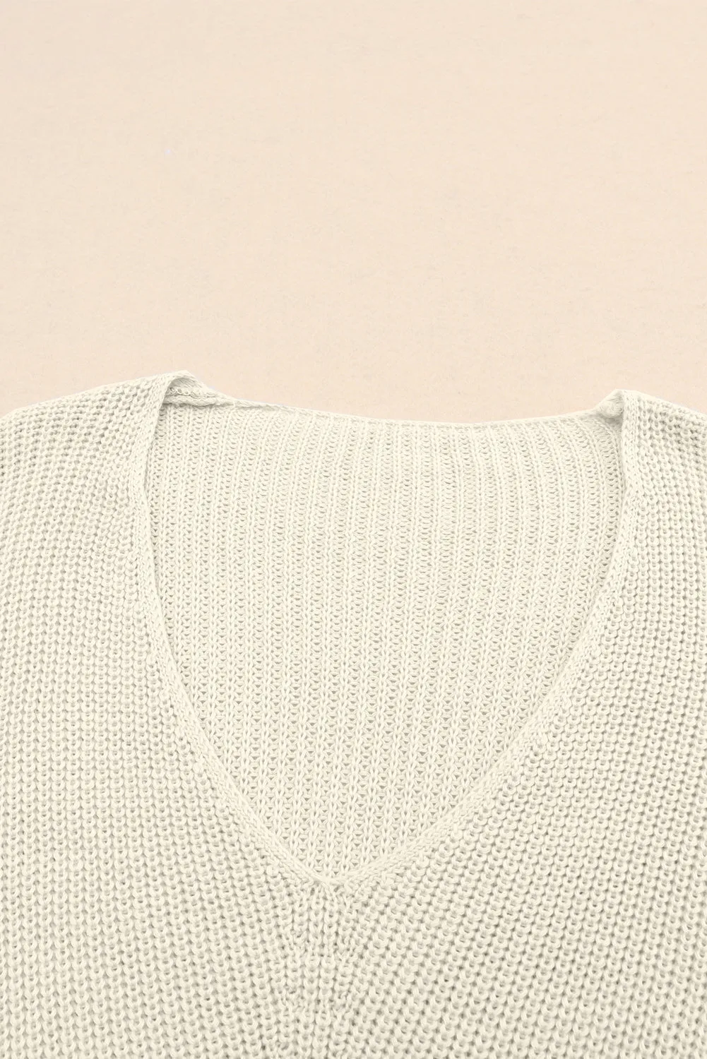 V-Neck Drop Shoulder Sweater
