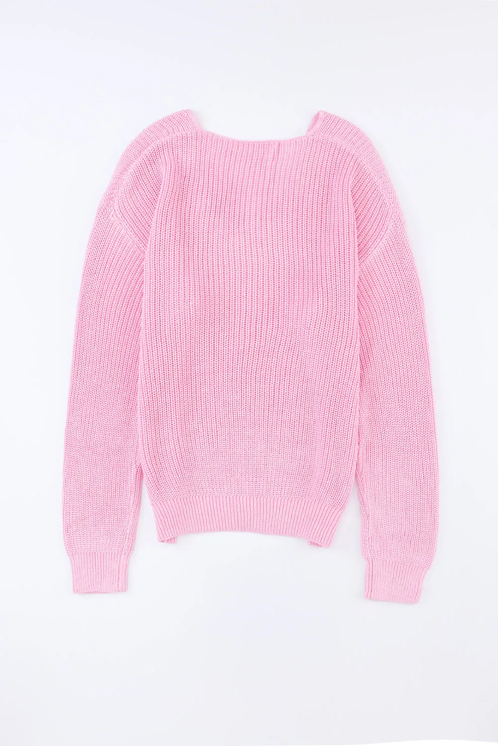 V-Neck Drop Shoulder Sweater