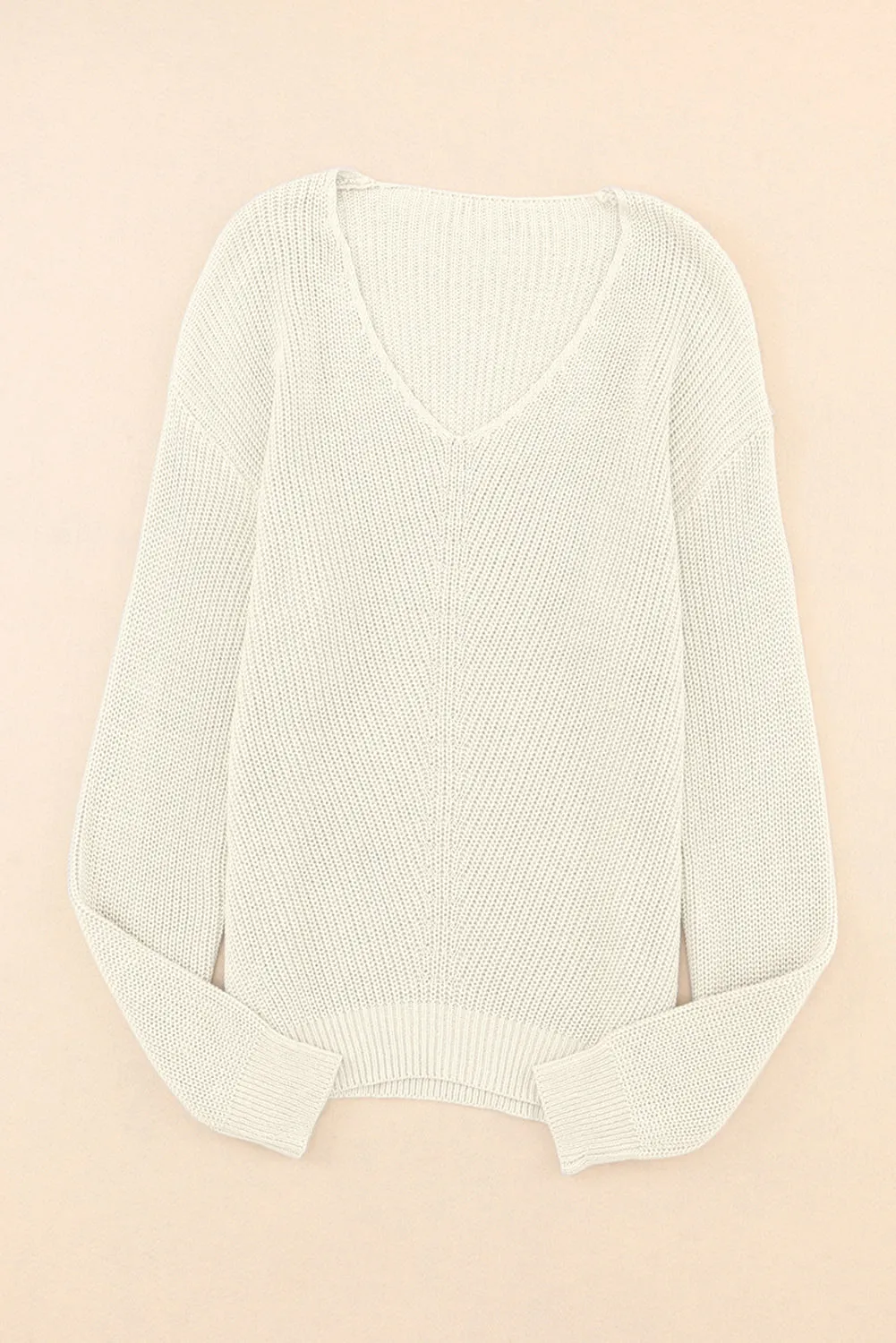 V-Neck Drop Shoulder Sweater