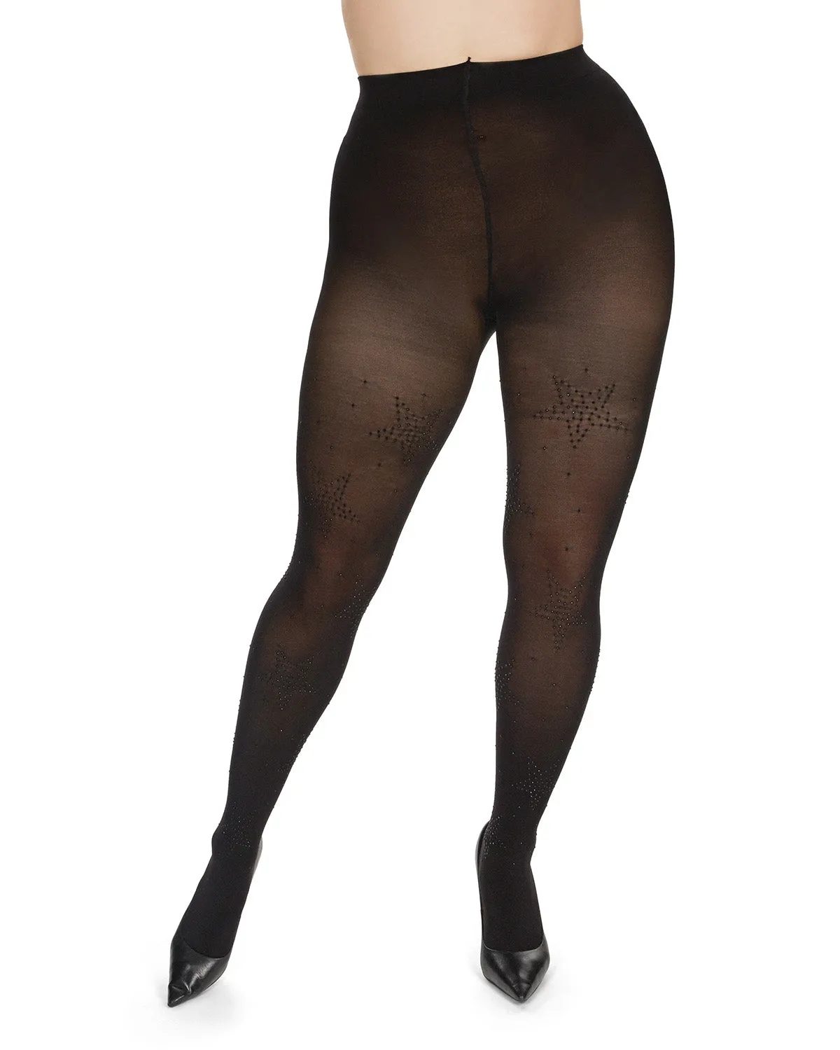 Women's Stella Noir Opaque Nylon Tights