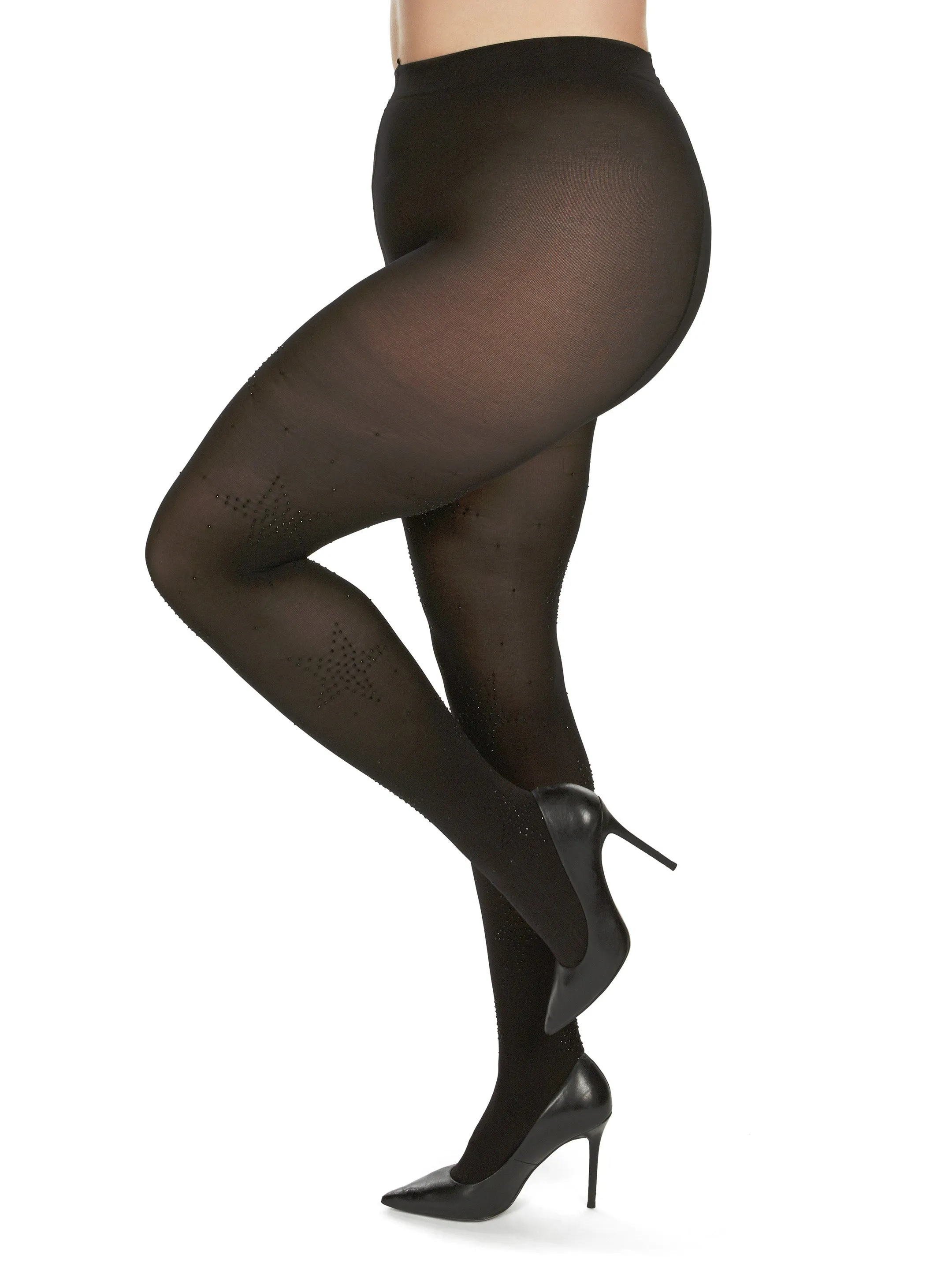 Women's Stella Noir Opaque Nylon Tights