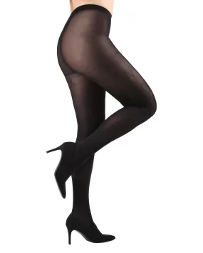 Women's Stella Noir Opaque Nylon Tights